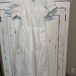 Who What Wear Ivory Midi Dress